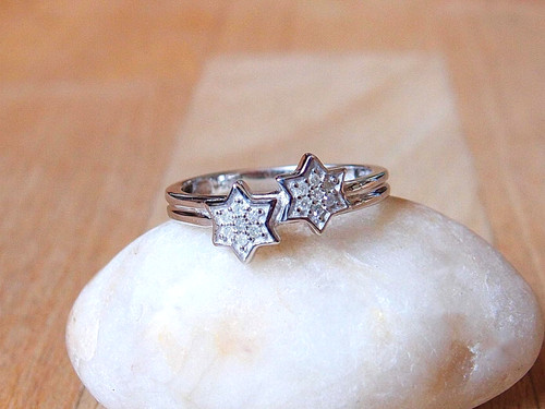 Genuine diamond two stars - two,