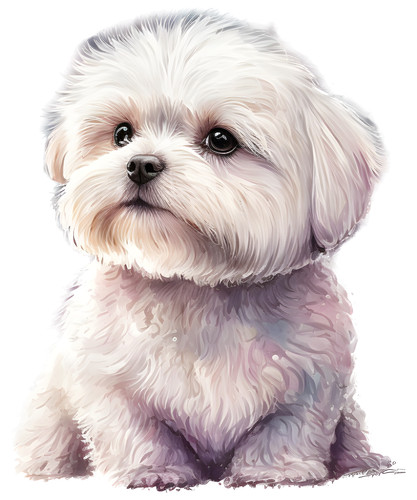Adesivo auto maltese - , cani