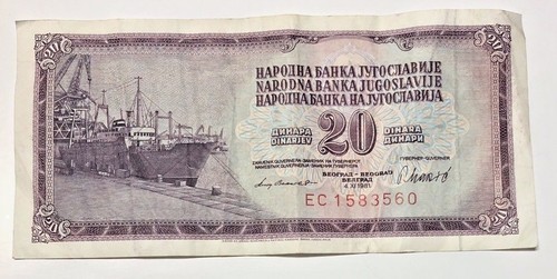 Jugoslavia dinar dinara - 20,