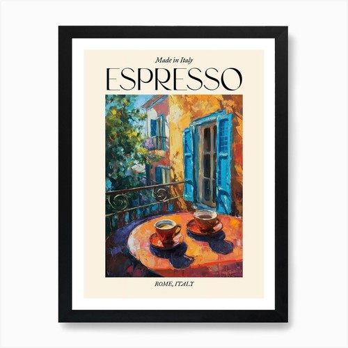 Quadro roma espresso made - quadro,