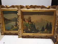 Coppia di cornici in legno dipinto