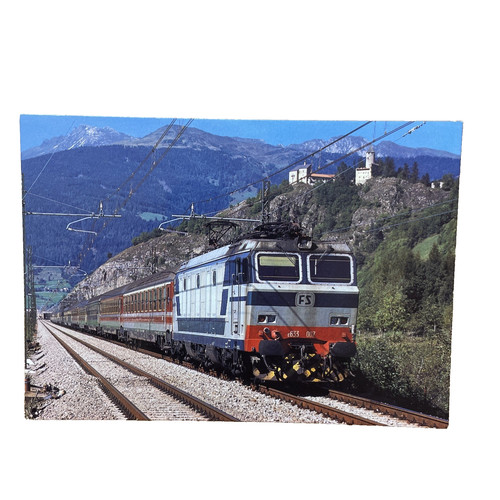 Cartolina ferrovia treno - ferrovia,