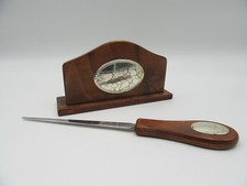 APRI BUSTE TAGLIA CARTE STAINLESS STEEL SET DA SCRIVANIA IN ARGENTO VINTAGE 