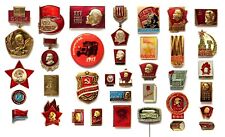 35 spille distintivi originali Russia sovietica URSS Lenin martello falce com...