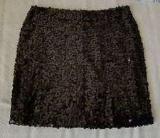 Minigonna nera con paillettes