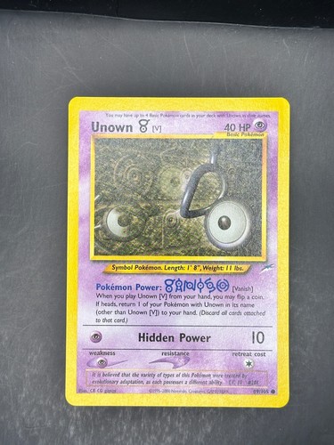 Unown 105 pokemon neo - [v],