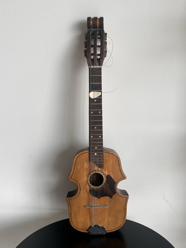 Antique parlor guitar folk art - antique,