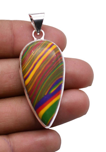Ciondolo diaspro arcobaleno