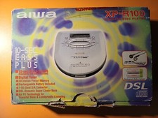 AIWA XP-R100 COMPACT DISC PLAYER con scatola, istruzioni e carica batterie