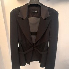 Giacca annarita n nera inserti