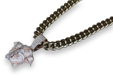 Collana catena cubana ciondolo