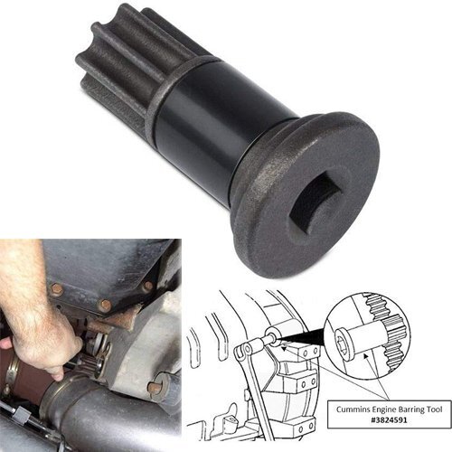 Engine barring rotating tool - engine, barring/rotating