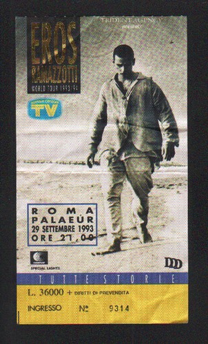 Biglietto originale concerto - biglietto,