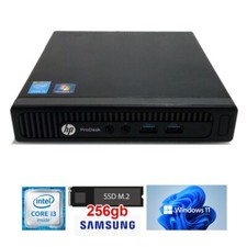 Hp ProDesk 400 G1 USFF Intel i3-4160t RAM 8gb SSD M.2 256gb Windows 11 