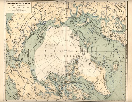 Antica mappa 1899 artide - 1899,
