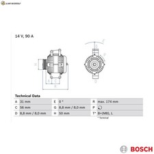 GENERATORE 0 986 042 530 per