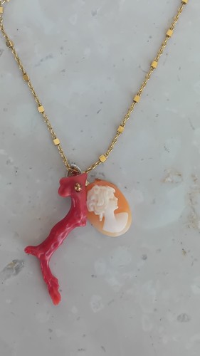 Collana argento cammeo ramo - e,
