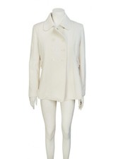 Giacca bianca in lana Amy Gee. Taglia S