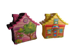 CASA CASETTA GIOCATTOLO GIOCO PER BAMBINI CONTENITORE SCATOLA ROSA E GIALLA DISN