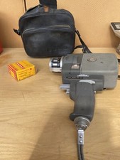 VINTAGE Elmo 8-S ZOOM AUTO EYE CINEPRESA e Custodia