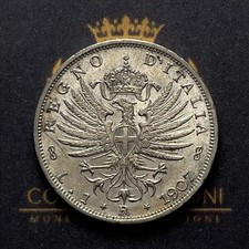 Lira aquila sabauda 1907 - -,
