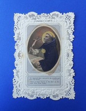 Santino HolyCard Canivet meccanico colorato a mano San Tommaso D'Aquino