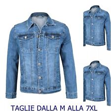 Giacca in jeans da uomo Giubbotto primavera denim Leggero Giubbino Taglie Forti