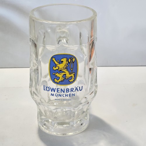 Tazza birra vetro - in, lowenbrau