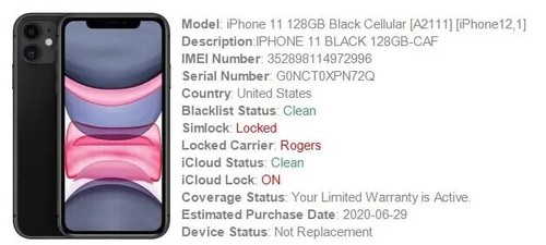 Icloud check with imei - with,