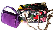 BORSA DONNA IN ECOPELLE LUCIDA + BORSETTA MINI BAG IN VELLUTO RASATO