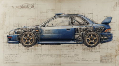 Carcanvas subaru - -,
