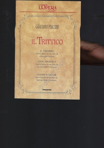 Trittico puccini opera - il,