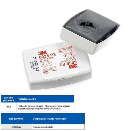 6035 filtri p3r antipolvere - p3r,