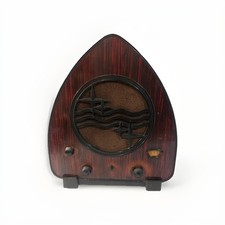 Vintage antica Radio d'epoca valvole Philips 934A Röhrenradio formaggino Jambon