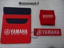 porta documenti yamaha  + polsino yamaha    nero   + portachiavi rosso