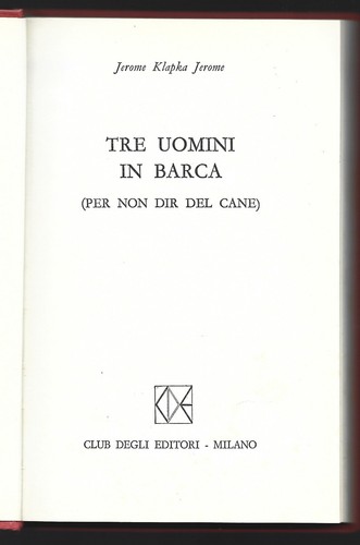 Jerome tre uomini - k.,