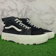 Scarpe Vans taglia 8,5 uomo nere sentinella skate wafflecup Sk8 sneaker pile sherpa