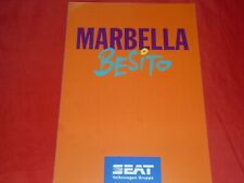 SEAT Marbella "Besito" Modello Speciale Brochure Depliant Folleto Luglio 1995