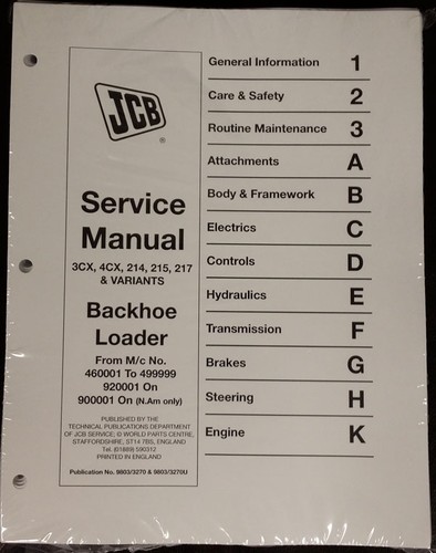 Jcb 3cx 4cx 214 - 4cx,, 214,