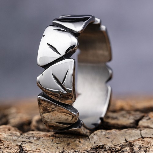 Anello acciaio inox uomo - acciaio,