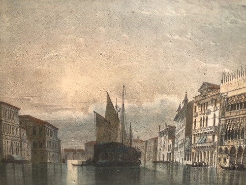 Stampe antiche con - con, cornice