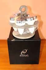 Evviva Portaspezie 6 posti in ceramica e acciaio Nuovo con scatola Made in Italy