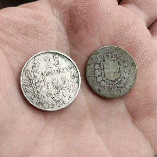 Lotto monete lira 1863 - 2, 1