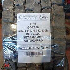 Set 4 gomme pneumatici autocarro 235/75 R17,5 132/130M GITI GDR638 usati 104292