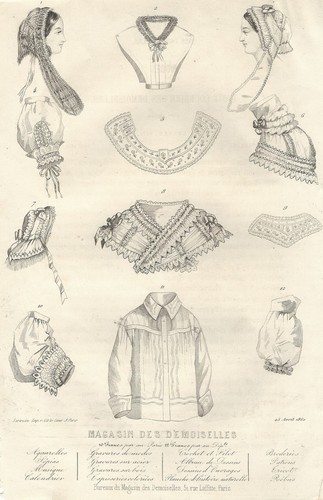 Stampa antica moda francese - antica,