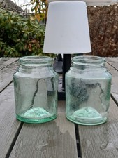 2 Old Glass Preserve Jars