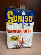 Latta Bidon Vintage Olio refrigerante SUNISO  One U.S. Gallon 3,785 Litri