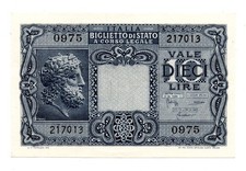 ITALIA - BANCONOTA DA 10 LIRE
