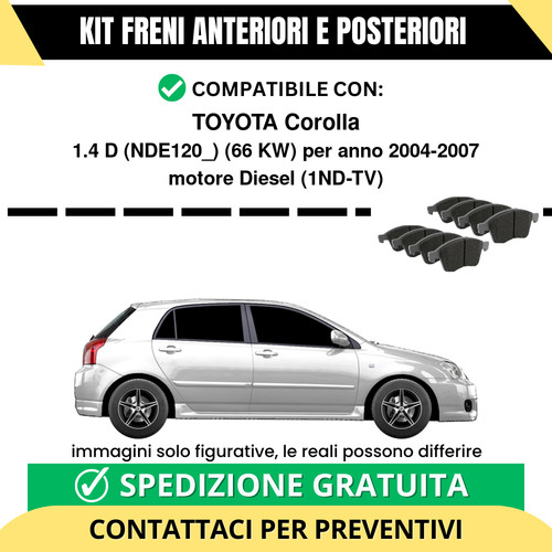 Pastiglie freno ant post - freno,