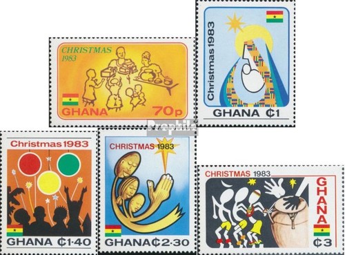 Francobolli ghana 1983 - francobolli, mi